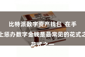 比特派数字资产钱包  在手机上惩办数字金钱是最常见的花式之一