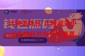 比特派钱包  比特派去中心化钱包的安全性更高