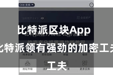 比特派区块App  比特派领有强劲的加密工夫