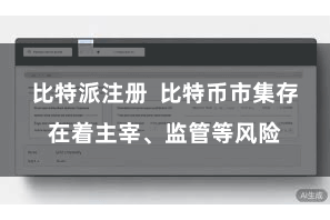 比特派注册  比特币市集存在着主宰、监管等风险